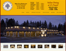 Tablet Screenshot of bellafiorerestaurant.com